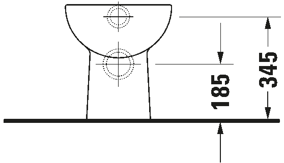 Pastatomas unitazas Duravit D-Code 21080900002