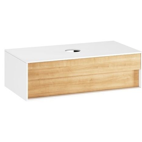 Spintelė po praustuvu Ravak Step SD 100 cm, balta/ąžuolas X000001417