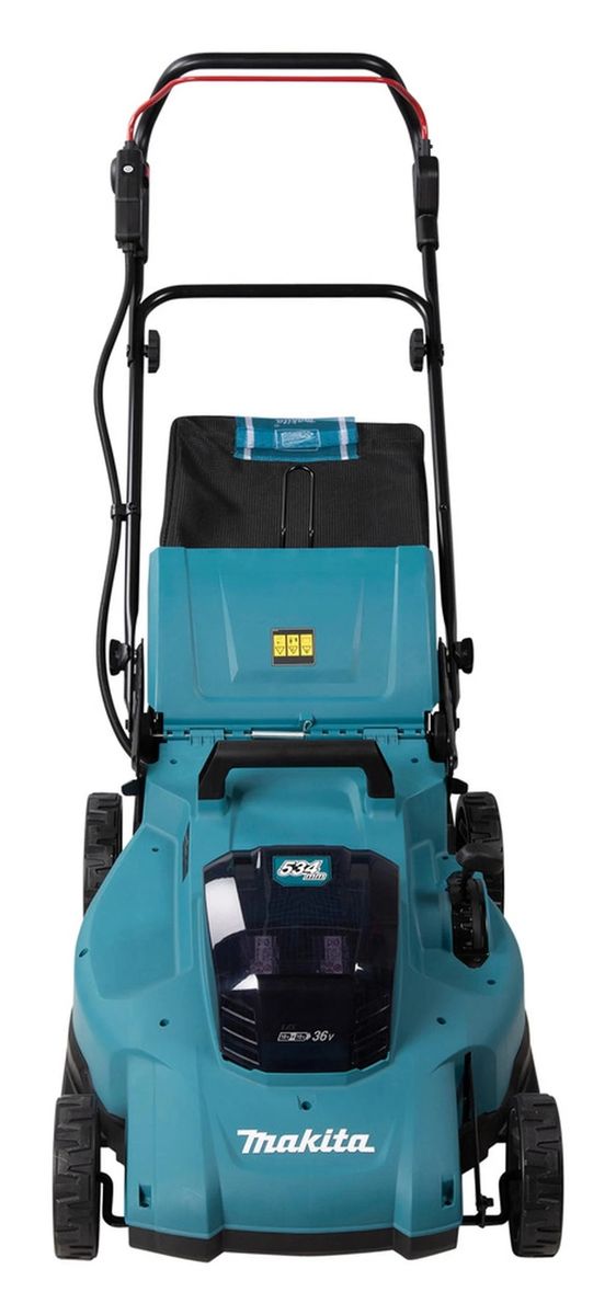 Akumuliatorinė vejapjovė Makita DLM538CT2 2x18 V 2x5,0 Ah akum. Akumuliatorinė vejapjovė Makita DLM538CT2 2x18 V 2x5,0 Ah akum.
