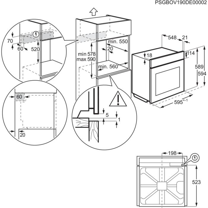 Orkaitė ELECTROLUX LOD7C37V