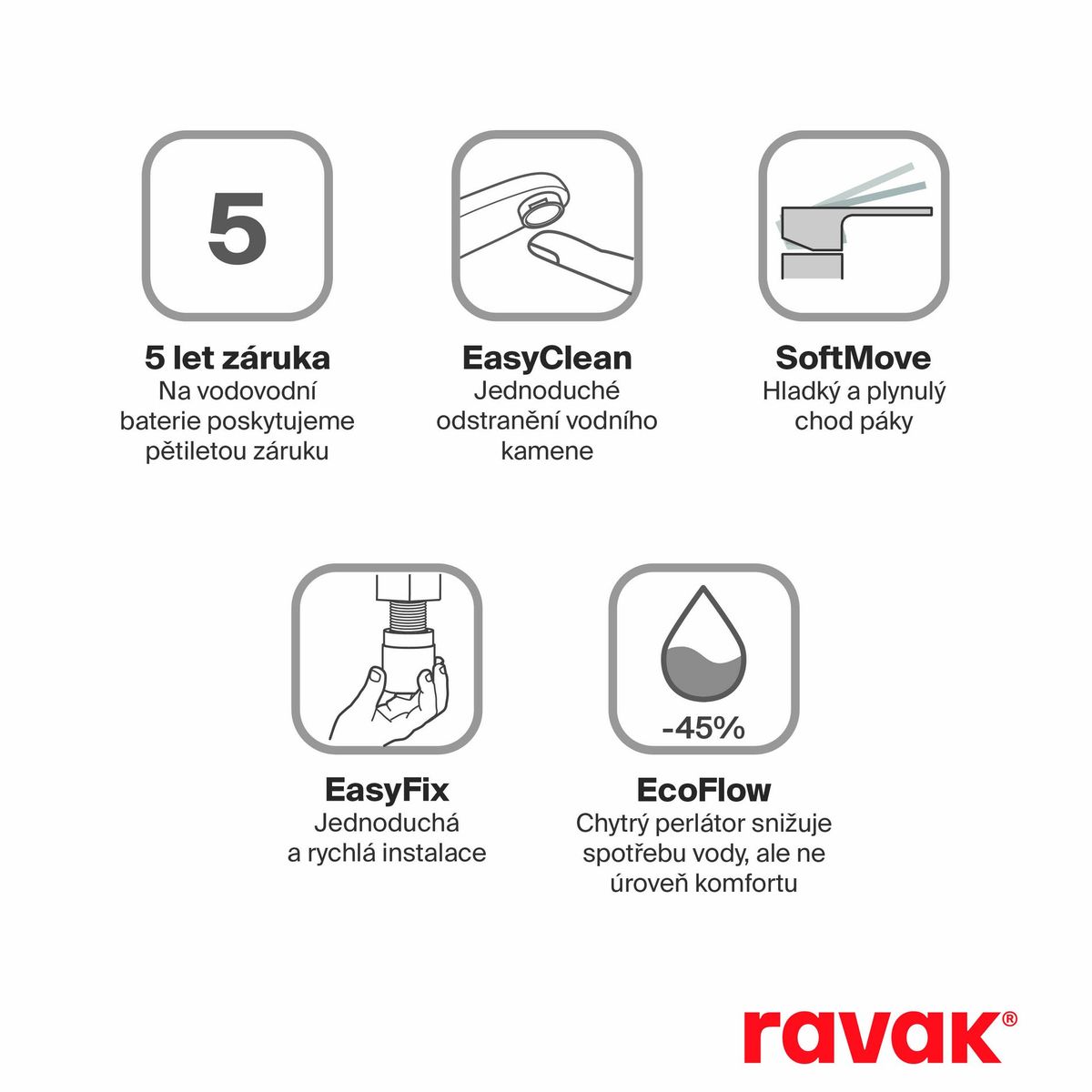 Praustuvo maišytuvas Ravak Solar 135 mm be dugno vožtuvo, chromas X070482