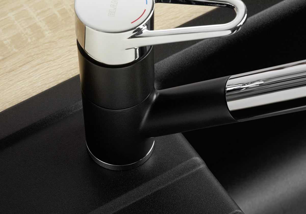 Plautuvės maišytuvas BLANCO WEGA-S II Antracitas/chrome HD