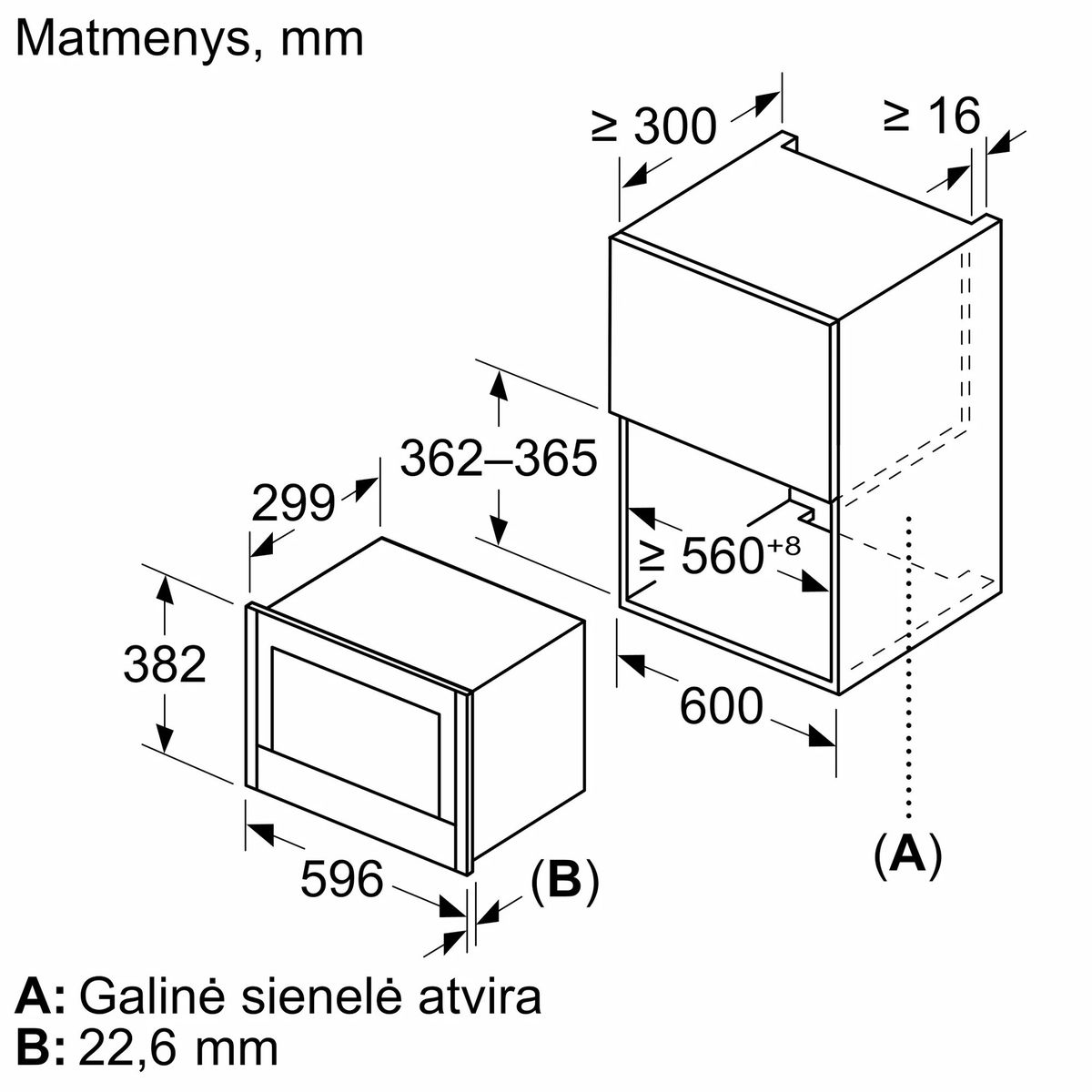 Įmontuojama mikrobangų krosnelė Neff N 70, NR9WR21Y1