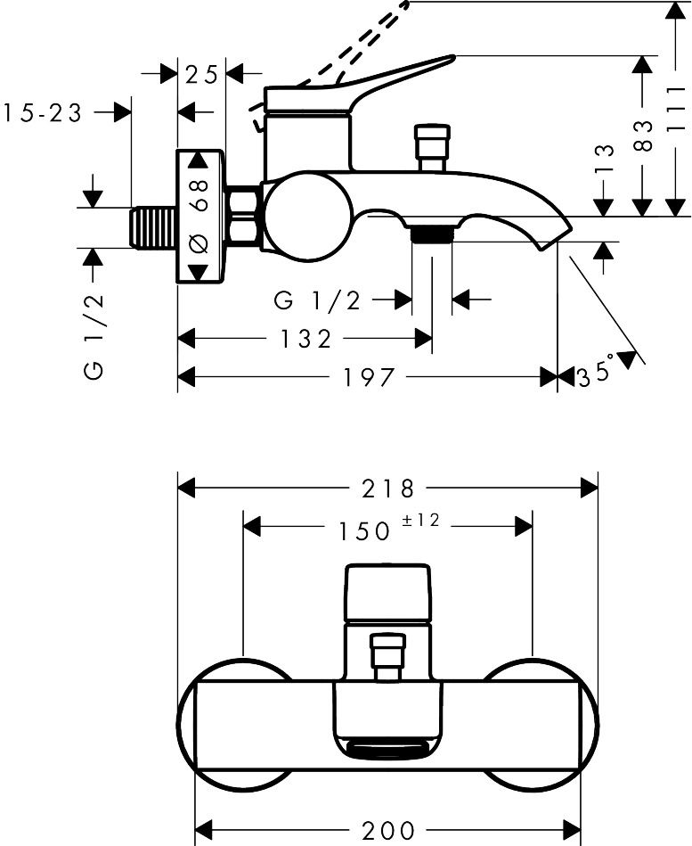 Maišytuvas voniai hansgrohe Vivenis, bronza 75423140