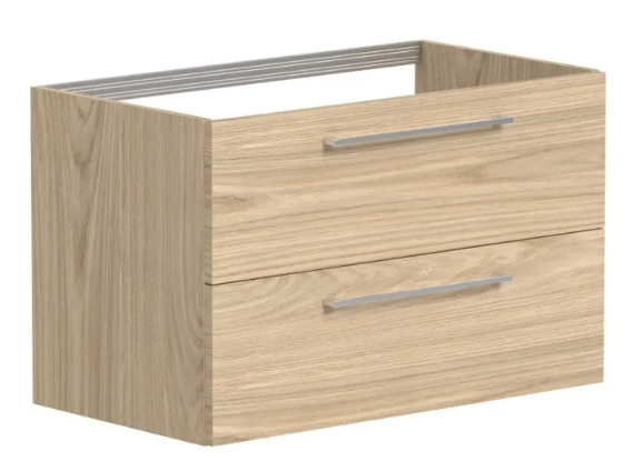 Apatinė spintelė Kame DUET su stalčiais, 79cm, šviesus ąžuolas BU/8-2DR/35