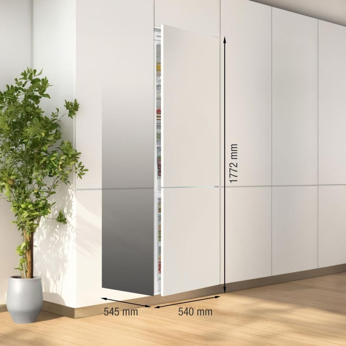 Įmontuojamas šaldytuvas GORENJE G600, NRKI517E62WF Įmontuojamas šaldytuvas GORENJE G600, NRKI517E62WF