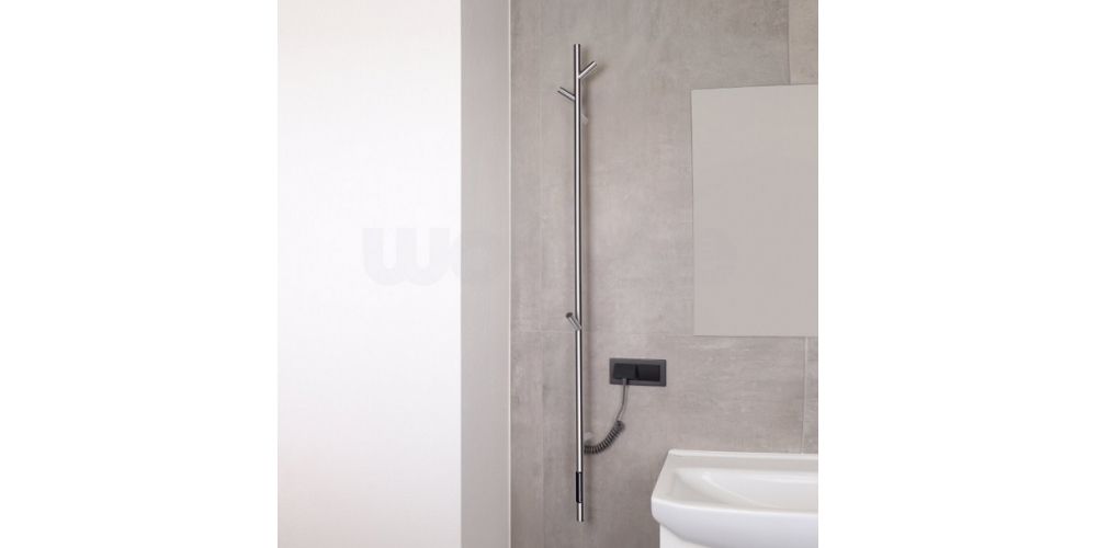 El. rankšluosčių džiovintuvas WOBBEE Burton 150 cm, nikelio sp, W-BURT-150BNI