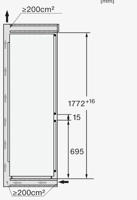 Įmontuojamas šaldytuvas Miele KFN 7795 C, 12445210 Įmontuojamas šaldytuvas Miele KFN 7795 C, 12445210