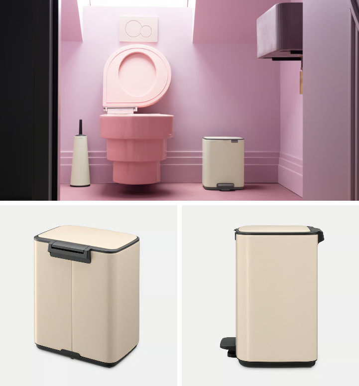 Šiukšlių dėžė Brabantia Bo, 7L., Soft Beige, 237928