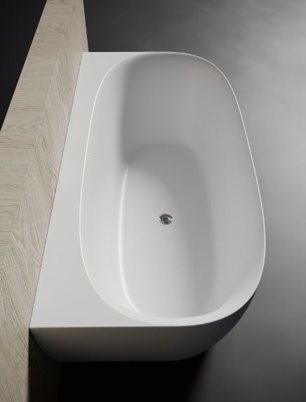 Pastatoma vonia Riho Omega Back2Wall 170x80 cm su sifonu Pastatoma vonia Riho Omega Back2Wall 170x80 cm su sifonu