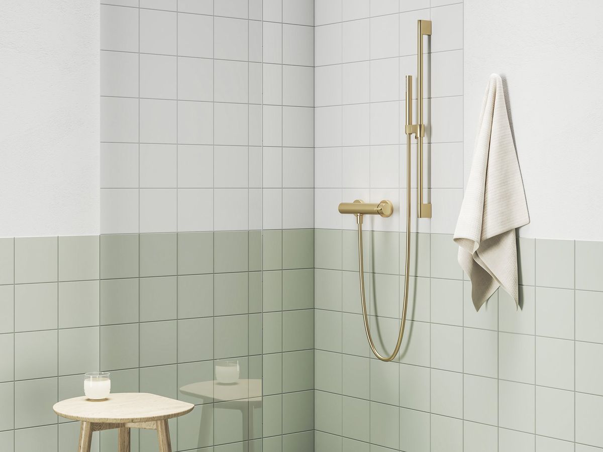 Dušo maišytuvas be dušo komplekto Ravak ES 032.60GLB, šlifuoto aukso, X070604