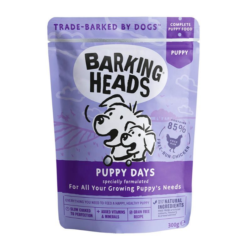 BARKING HEADS Puppy Days konsevai šuniukams 300g 10vnt, BWPY300
