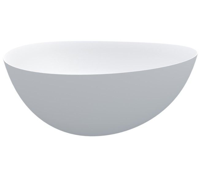 Akmens masės vonia Riho Oviedo 160x160 cm, balta matinė, B125001105