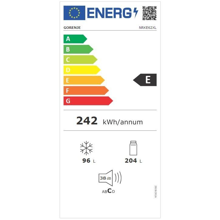 Šaldytuvas Gorenje NRKE62XL