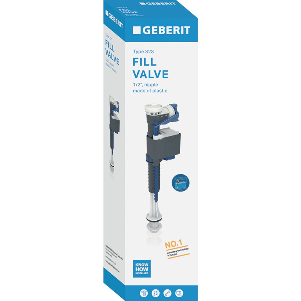 Vandens pripildymo mechanizmas Geberit į keraminį WC bakelį 1/2 plst.sriegis Vandens pripildymo mechanizmas Geberit į keraminį WC bakelį 1/2 plst.sriegis