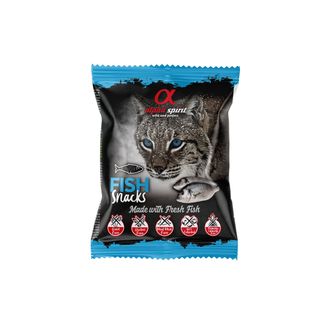ALPHA SPIRIT SNACKS CAT skanukai katėms su žuvimi 50g, A8007350