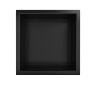 Įleidžiama sieninė lentyna Balneo Wall Box ONE su rėmeliu, juodos sp., 30x30x10 cm, OB-BL2/10