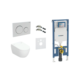 Geberit AquaClean Alba Comfort komplektas su Duofix Sigma 8 cm WC potinkine montavimo sistema