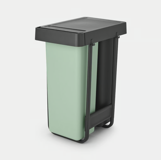 Šiukšlių dėžė montuojama Brabantia Sort & Go 2x30L, Dark Grey & Jade Green, 232527