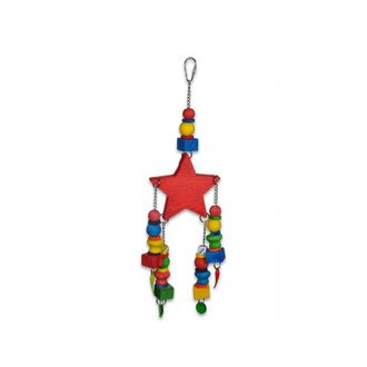 VDG Red Star multi color žaislas paukščiams 40cm, 14056