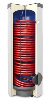Karšto vandens šildytuvas Galmet SGW(S) Tower Grand, 200L, šilumokaičio plotas 2 m2 (26-208177 WHITE)