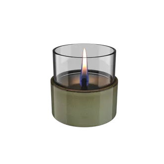 ASTER 10 mini stalo židinys/žvakė, žalias, naudojamas Tenderfuel skystis