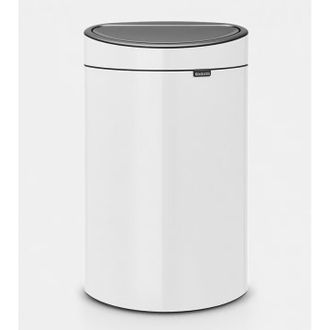 Šiukšlių dėžė Brabantia Bo Touch Bin 40L, White, 114984