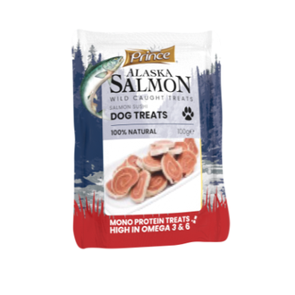 PRINCE skanukai šunims Aliaskos suši kąsneliai 100g