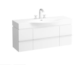 Spintelė praustuvui CASE 1195x375 mm, balta blizgi H4013020754751