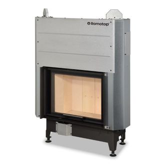 Plieninis židinio ugniakuras Romotop KV HEAT H3LE01 66.50.01 su pakeliamomis durimis