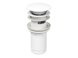 Dugno vožtuvas Click-Clack baltas matinis X01836