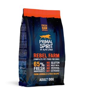 PRIMAL Rebel Farm Adult Dog drėgnas pašaras šunims 1kg, PRIM0301