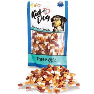 KIDDOG Dental Three Mix 3 skonių skanėstai 80g (150), A04539