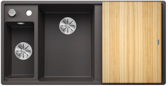 Silgranitinė plautuvė BLANCO AXIA III 6 S LI SILG PDUR Pilka Z.ES InFino M.AF