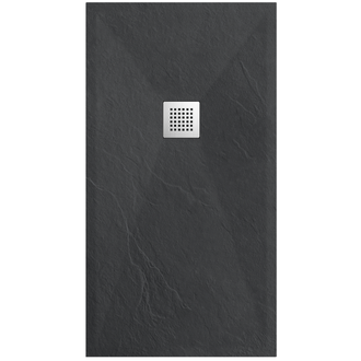 Dušo padėklas Balneo Stone Tray "serie F" 80x120x2,5 cm, spalva Dark Grey, STFDG8012025