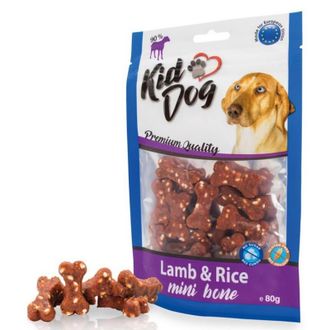 KIDDOG Bones kauliukai ėriena su ryžiais 80g (150), A04720