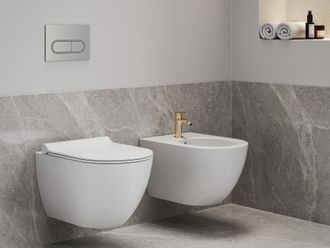 Ravak Eleganta Bidė maišytuvas 130 mm be dugno vožtuvo, Rose Gold Brushed X070369