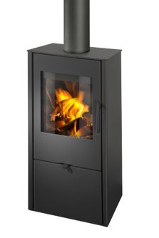 Krosnelė Romotop Alpera 03, plieninė, tiesiu stiklu