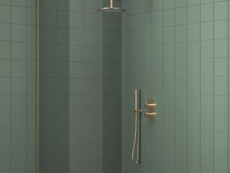 Termostatinis potinkinis maišytuvas 2 funkcijų be korpuso Ravak ES 063.60GLB.O2.RB07C, šlifuoto aukso, X070610