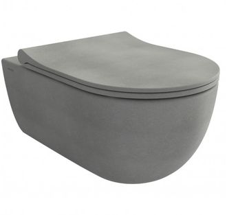 Pakabinamas klozetas Bocchi V-Tondo rimless, pilka betono, 1416-069-0129