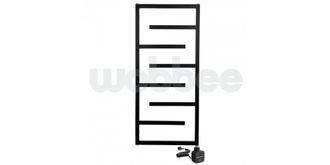 Elektrinis rankšluosčių džiovintuvas Wobbee Welly 50x110 cm, dešininis, juodas