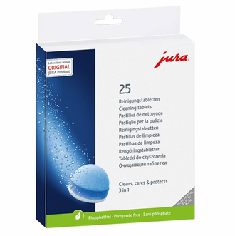 3 fazių valymo tabletės JURA dėžutėje (25vnt.)