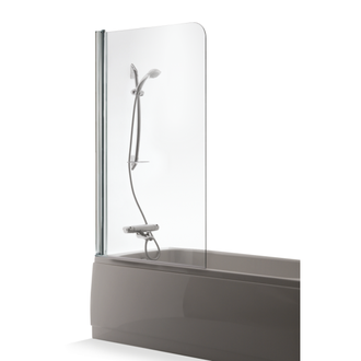Vonios sienelė Brasta Glass Maja 90 cm, skaidriu stiklu