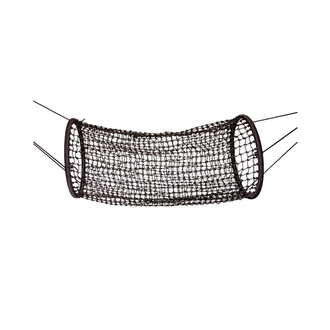 Pakabinamas virvinis tunelis, juodas, 210x90x90 cm