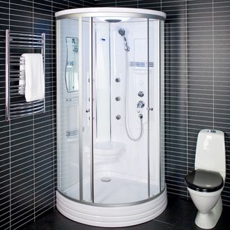 Duschy dušo kabina ketursienė su masažu ir LED 6015