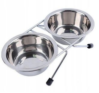 VADIGRAN metaliniai dubenėliai su stovu 2x350ml, 14920