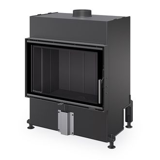 Plieninis židinio ugniakuras Romotop HEAT H4Z 06, 70.50, juoda pakura IGN