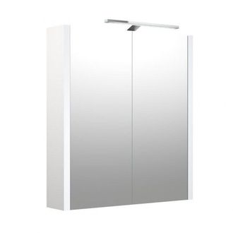 Veidrodinė spintelė Serena su LED apšvietimu 100 cm balta blizgi