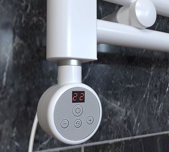 Kaitinimo elementas (tenas) Ecoradco SUN DIGITAL su ekranėliu, su laidu į rozetę 900 W, baltas