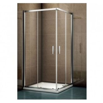 Keturkampė dušo kabina RIHO Hamar 2.0 R207 100*100 cm, chromo profilis, skaidrus stiklas, G007006120
